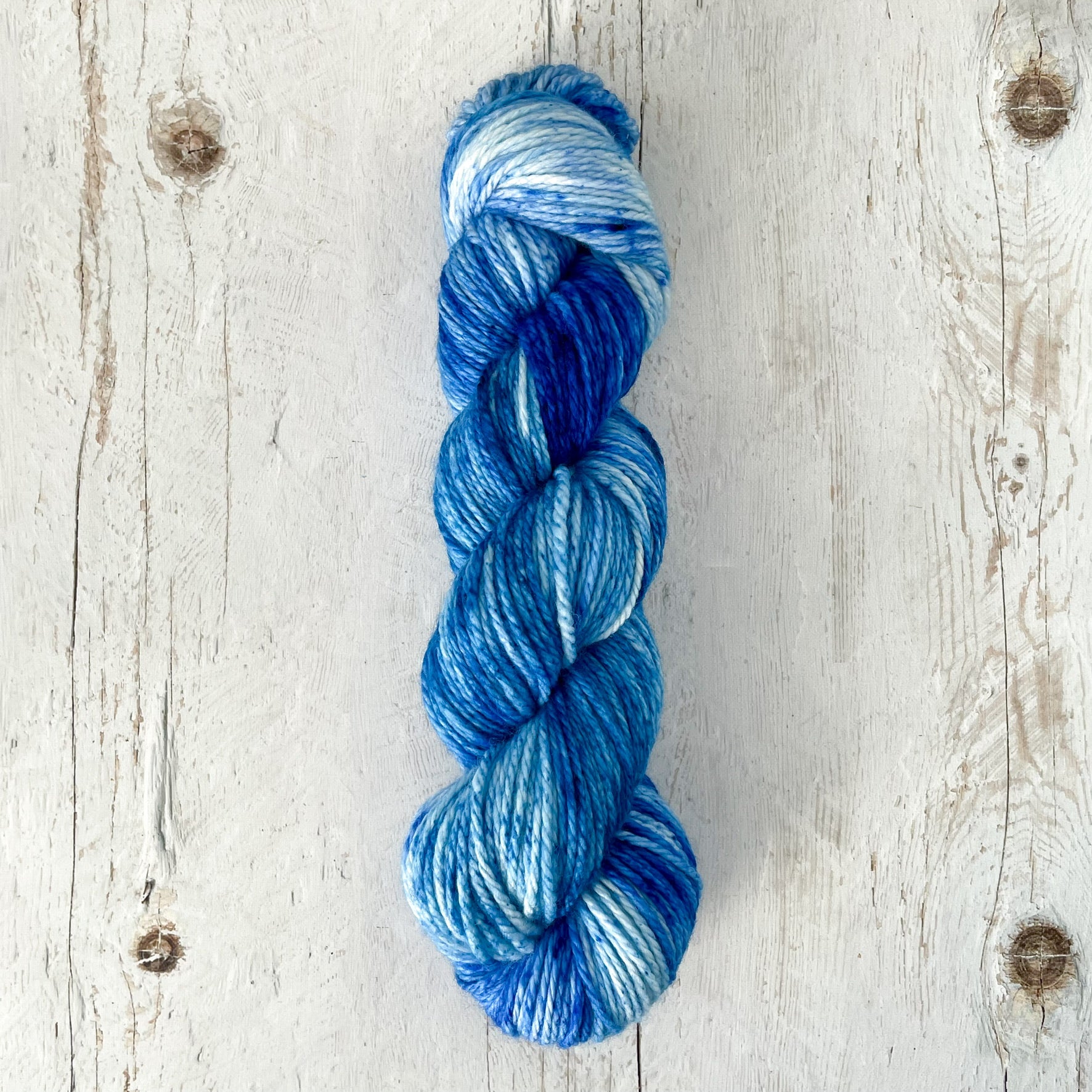 Beyond Blue - Aran sw merino-cashmere-nylon base - ready to ship!
