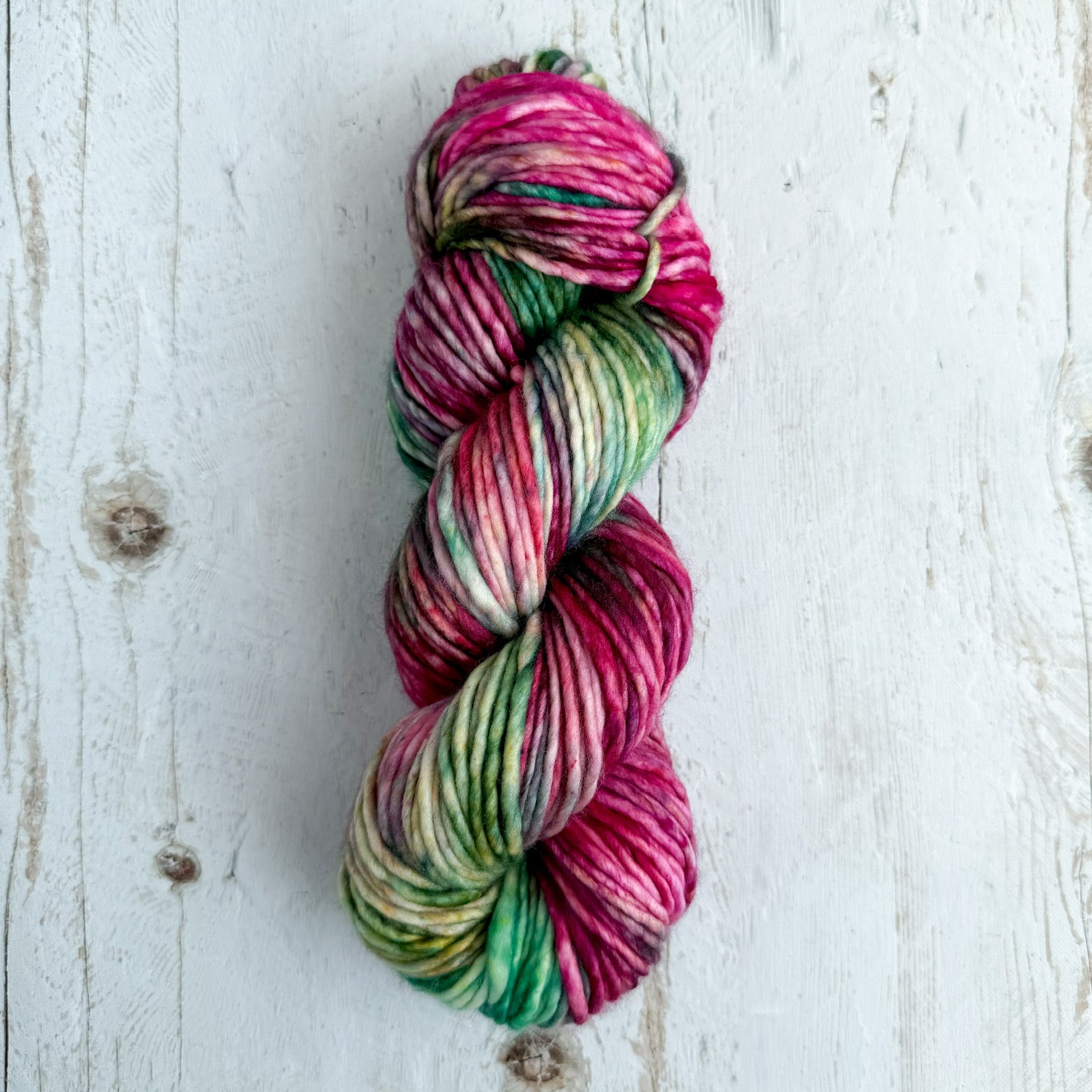 Wild Peony - Chunky sw merino 1-ply base - ready to ship!
