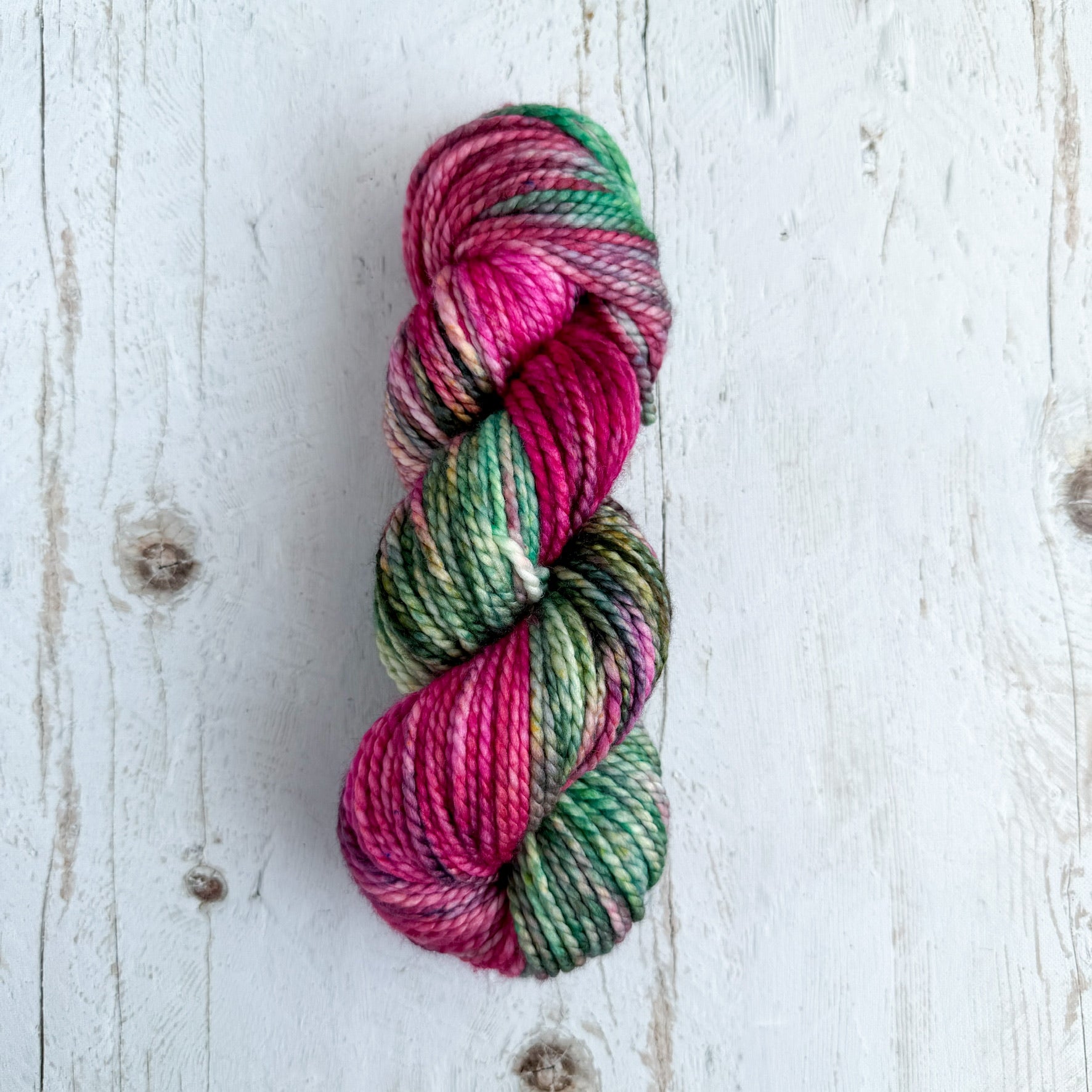 Wild Peony - Chunky sw merino base - ready to ship!