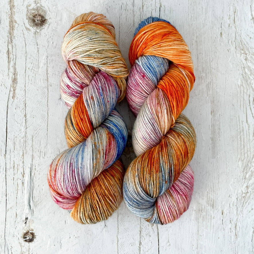 Sunset - Fingering sw merino-nylon base - ready to ship!