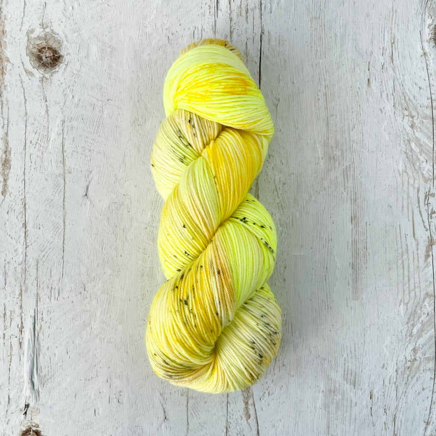 Limoncello - Fingering sw merino-nylon base - ready to ship!