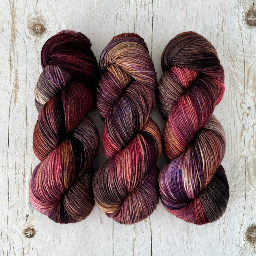September - Fingering sw merino-nylon base - ready to ship!