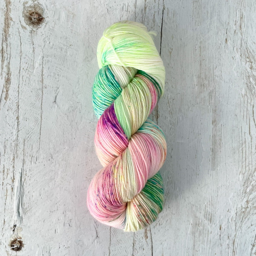 Spring Fairy - Fingering sw merino-nylon base - ready to ship!