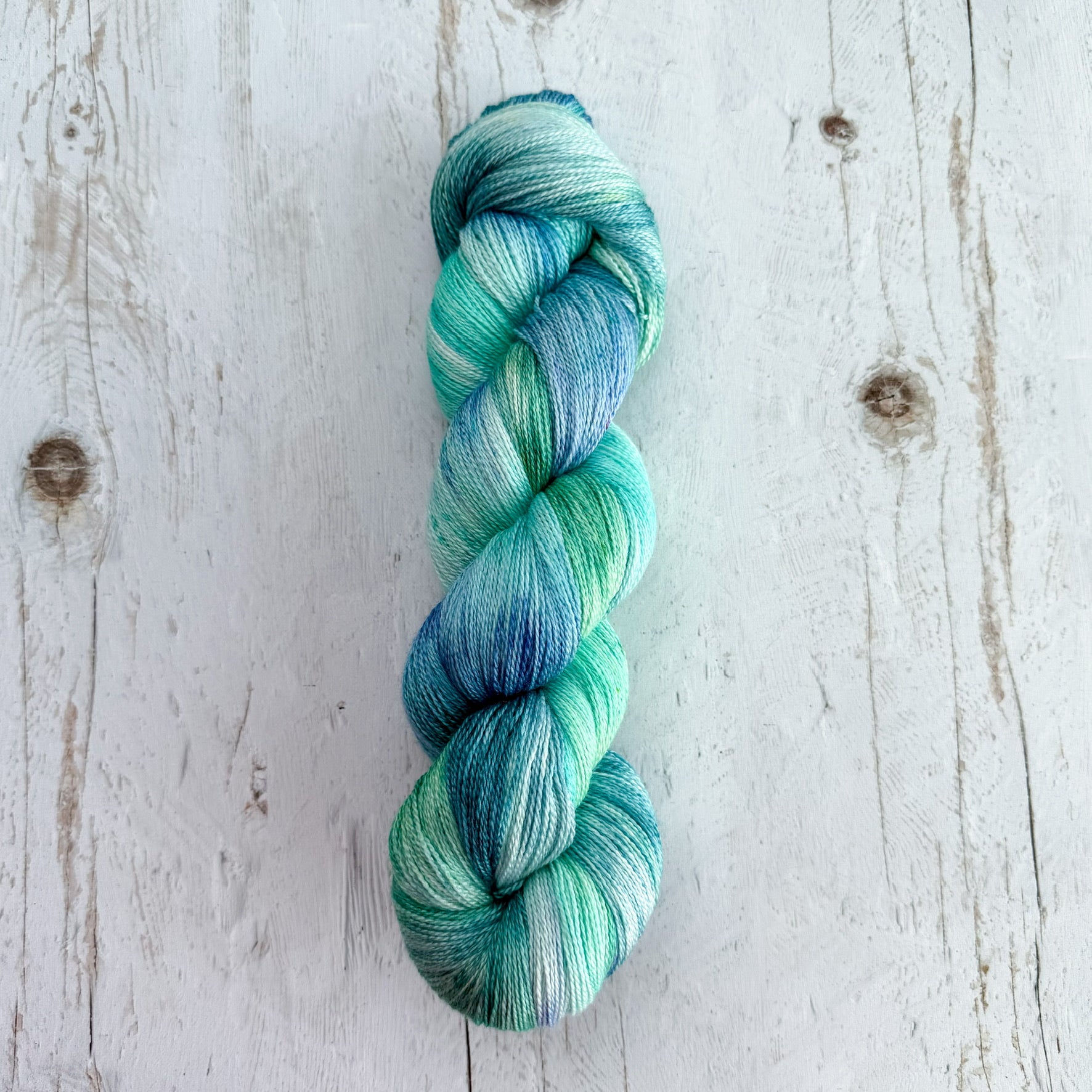 Lagoon - Lace sw merino-silk base - ready to ship!
